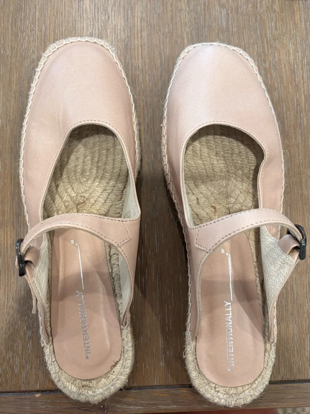Anthropologie Intentionality Blush Espadrille Mary Jane
